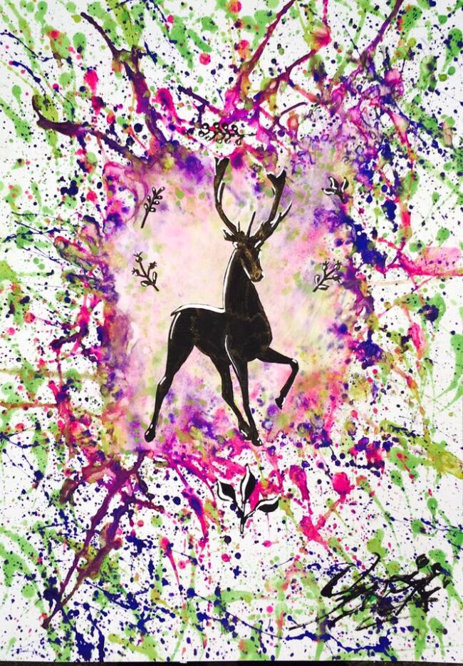 Senei Art Markus Sendlhofer Sporay Art Hirsch