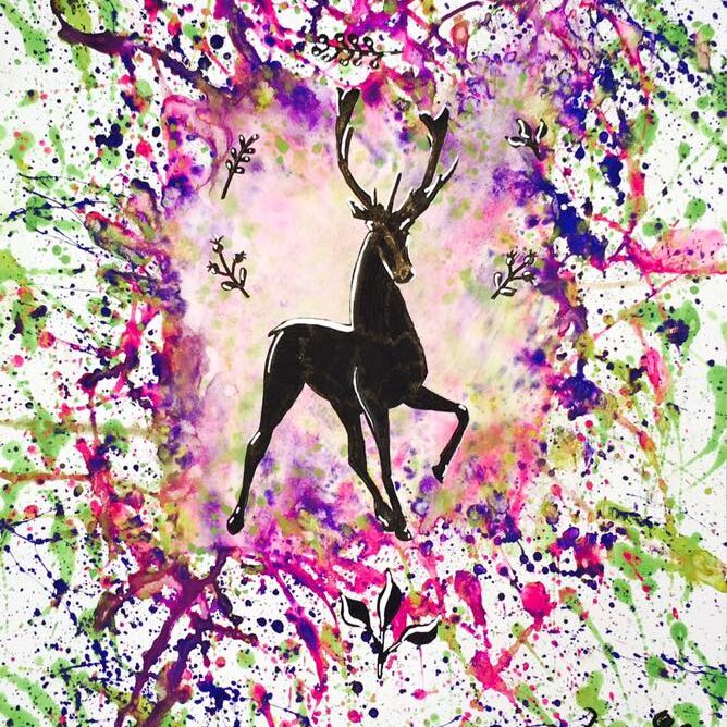 Senei Art Markus Sendlhofer Sporay Art Hirsch